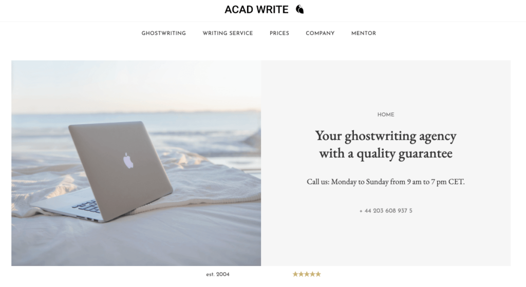 acad write homepage