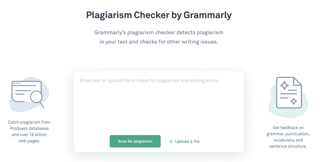 grammarly plagiarism checker